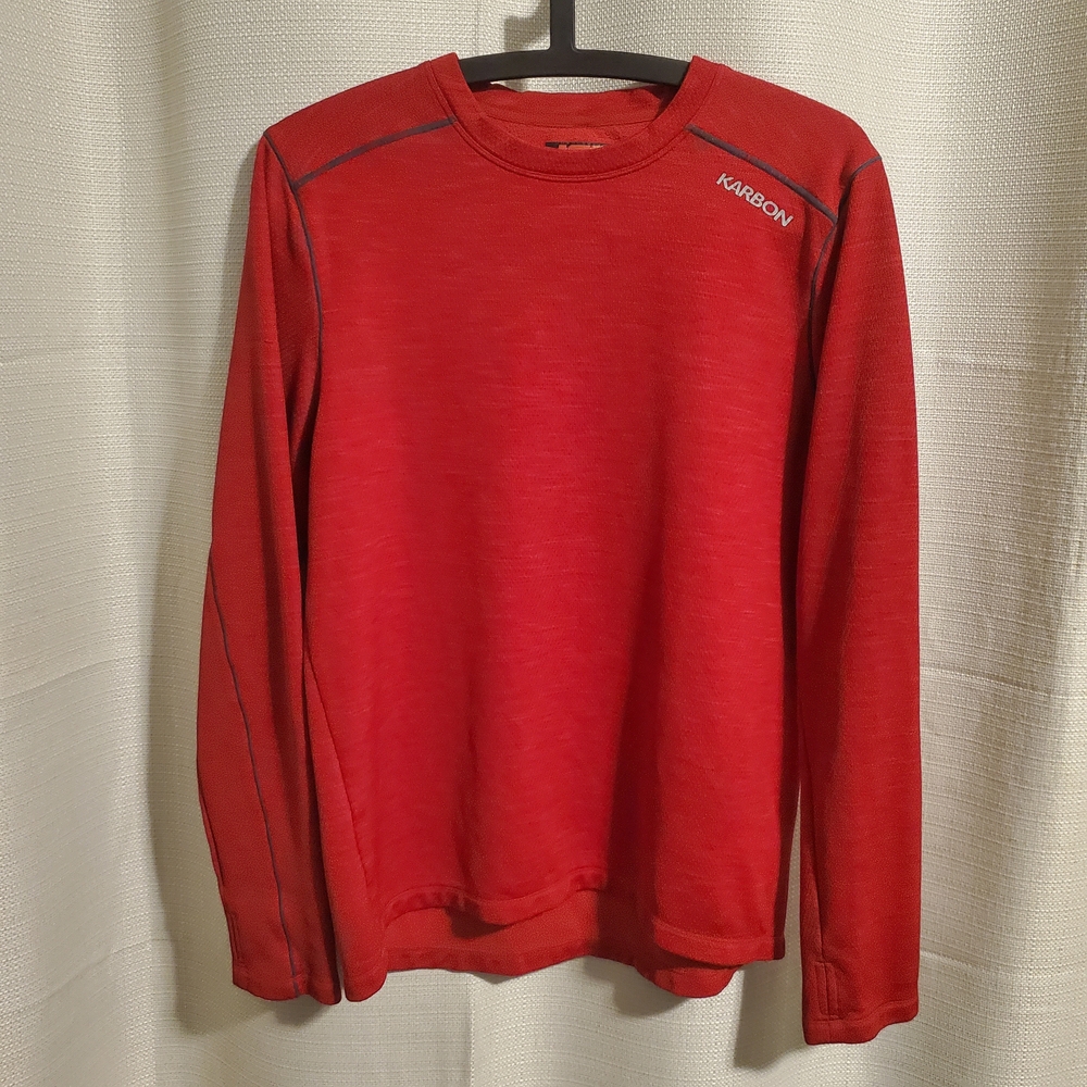(4/$20) Karbon Red Men's Long Sleeve Shirt